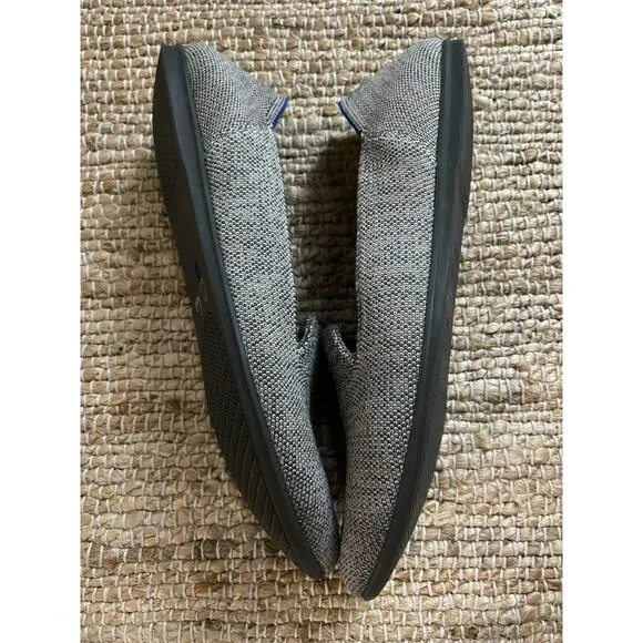Rothys Flats 12 Loafers Heather Gray Cream Blue Round Toe Comfort Shoes Slip On