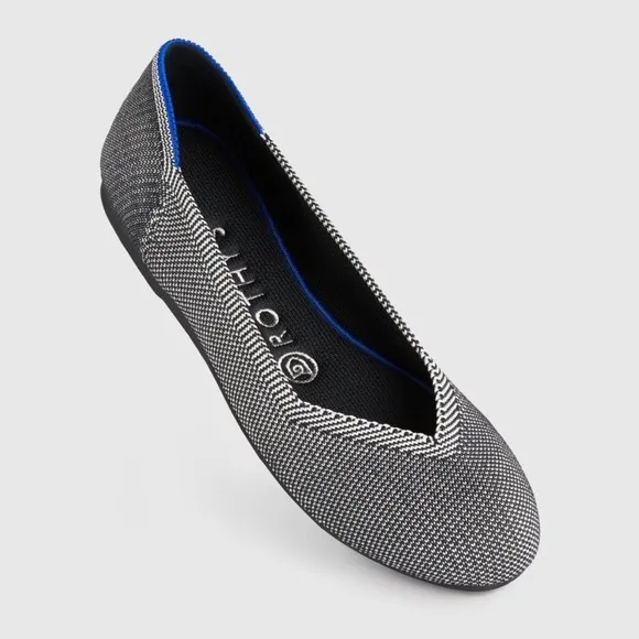 Rothy’s Grey Birdseye Ballet Flats Women’s Slip On Shoes Capsule Gray New