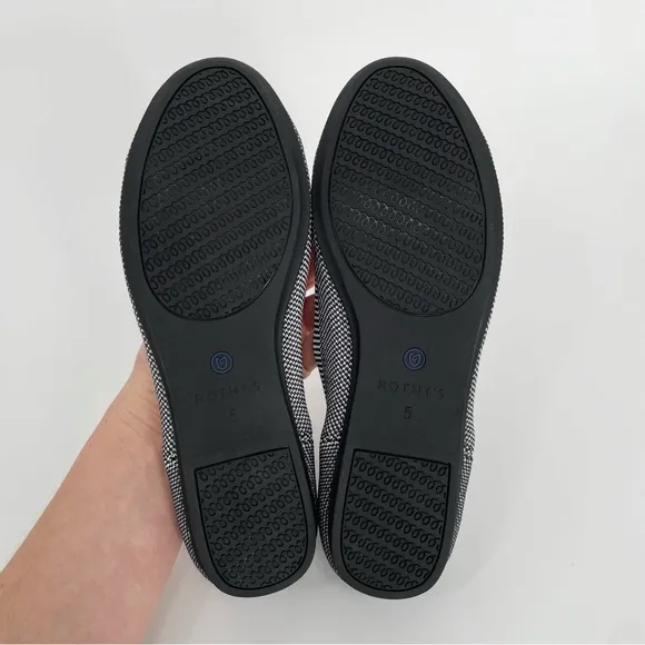 Rothy’s Grey Birdseye Ballet Flats Women’s Slip On Shoes Capsule Gray New