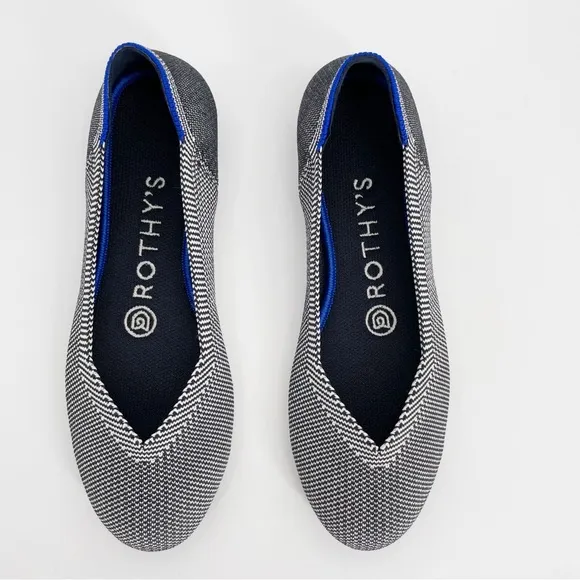 Rothy’s Grey Birdseye Ballet Flats Women’s Slip On Shoes Capsule Gray New