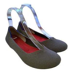Rothy’s The Flat Classic Round Ballet Flat Shoes 7.5 Slip On Cloud Grey Birdseye