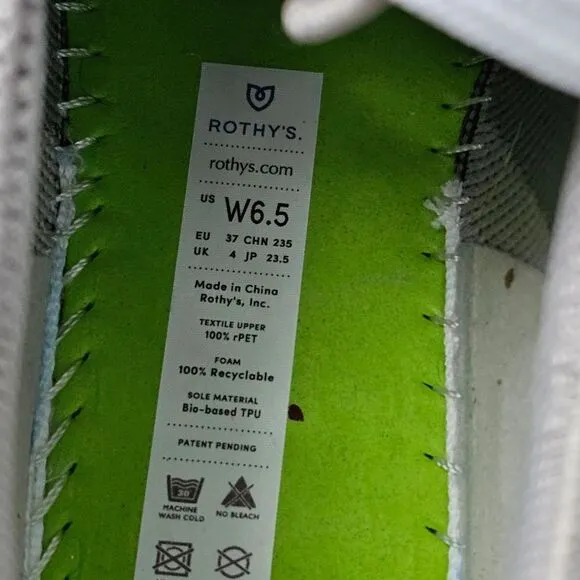 ROTHY'S THE LACE UP - Women's Sneakers - SIZE 6.5