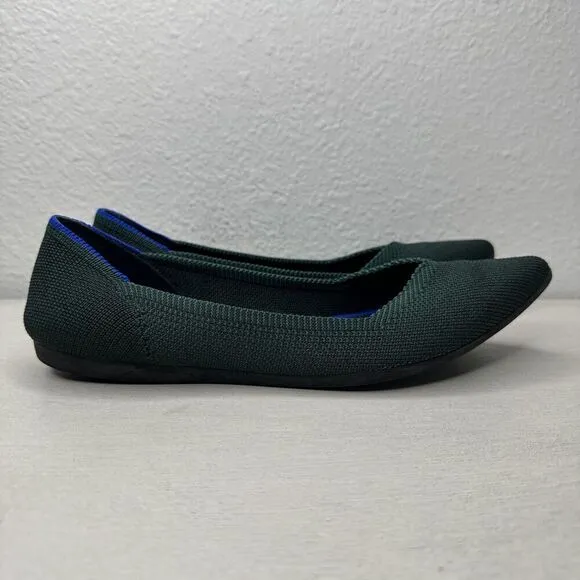 Rothy’s The Point Dark Green Women’s Ballet Flats