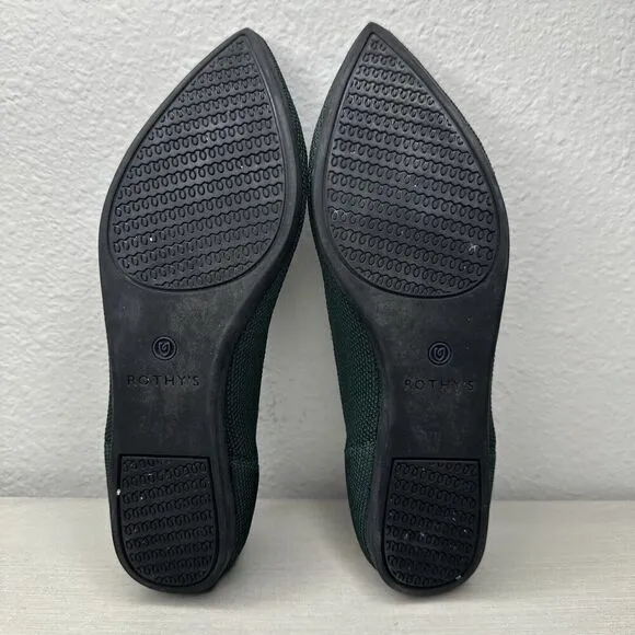 Rothy’s The Point Dark Green Women’s Ballet Flats