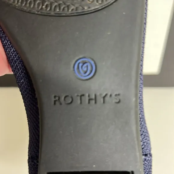 Rothy's The Point in Navy Blue Pointed Toe Ballet Flats Women’s Size 6