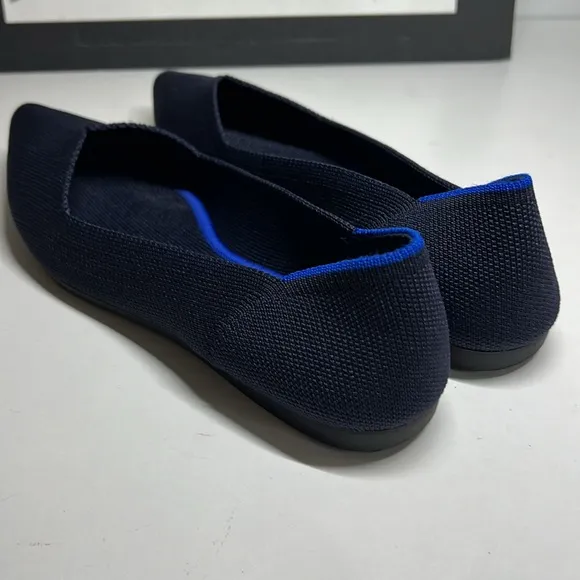 Rothy's The Point in Navy Blue Pointed Toe Ballet Flats Women’s Size 6