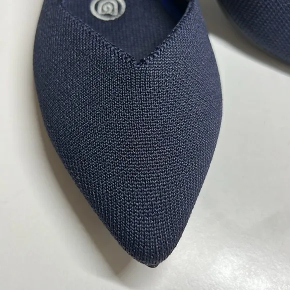 Rothy's The Point in Navy Blue Pointed Toe Ballet Flats Women’s Size 6