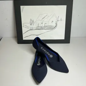 Rothy's The Point in Navy Blue Pointed Toe Ballet Flats Women’s Size 6