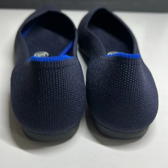 Rothy's The Point in Navy Blue Pointed Toe Ballet Flats Women’s Size 6