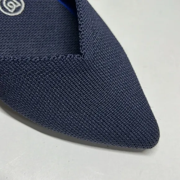 Rothy's The Point in Navy Blue Pointed Toe Ballet Flats Women’s Size 6