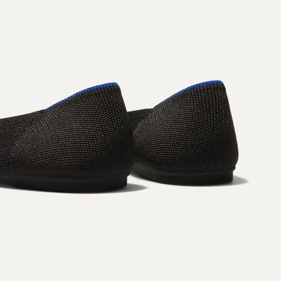 Rothy’s women’s woven round toe ballet flats. Navy Blue size 7.5