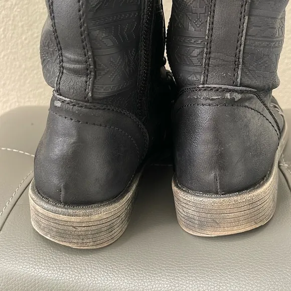 ROXY Mountain &amp; The Seas black tall winter lace up boots size 6.5