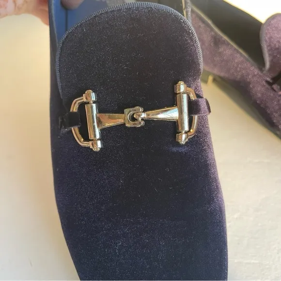 Royal Male Loafers shoes. The Italian style of a male velvet shoe. Size 8