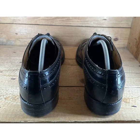 Royal Tweed 7904B Cheaney Church's Black Derby Wingtip Lace Up Men’s Sz 10.5 C
