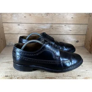 Royal Tweed 7904B Cheaney Church's Black Derby Wingtip Lace Up Men’s Sz 10.5 C