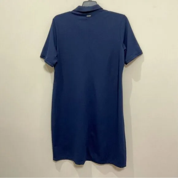 SAINT JAMES Marine Polo Dress Sz 16 Navy Short Sleeve Preppy Casual