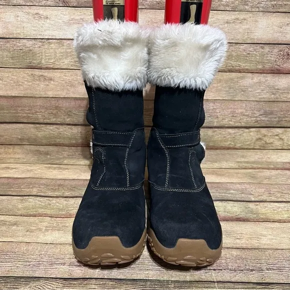Salomon Black Suede Lhasa Winter Boots