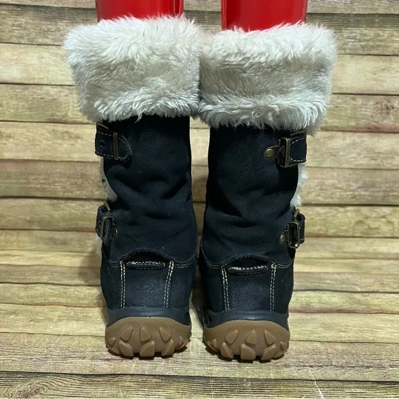 Salomon Black Suede Lhasa Winter Boots