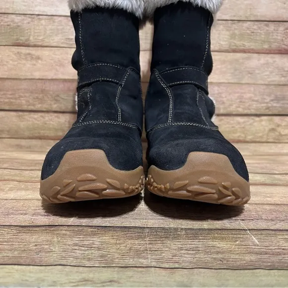 Salomon Black Suede Lhasa Winter Boots