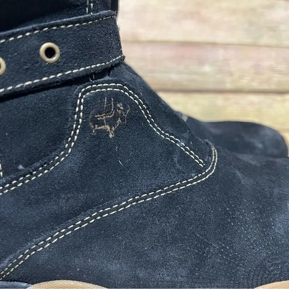 Salomon Black Suede Lhasa Winter Boots