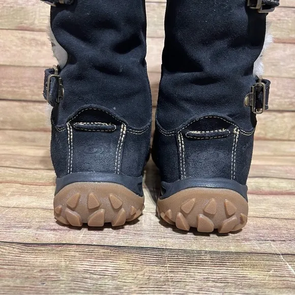 Salomon Black Suede Lhasa Winter Boots