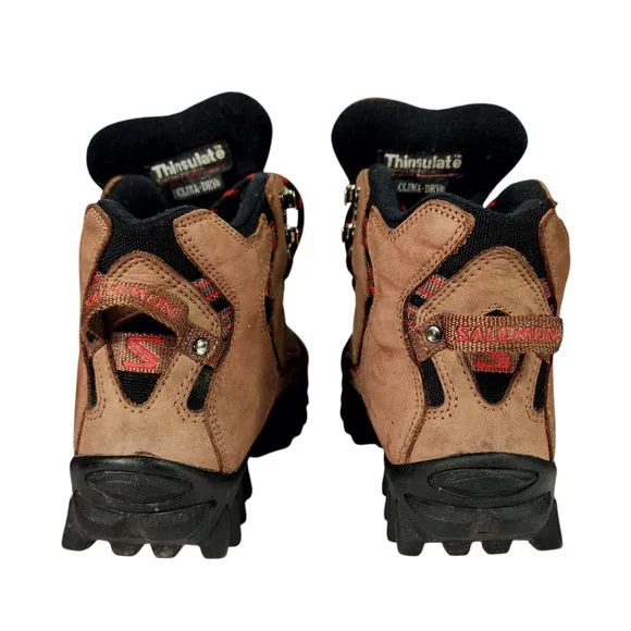 Salomon Hiking Boots sz 7.5 Women 6 Men Y2K Contragrip CX Brown Black Outdoors