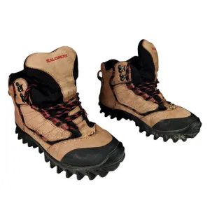 Salomon Hiking Boots sz 7.5 Women 6 Men Y2K Contragrip CX Brown Black Outdoors