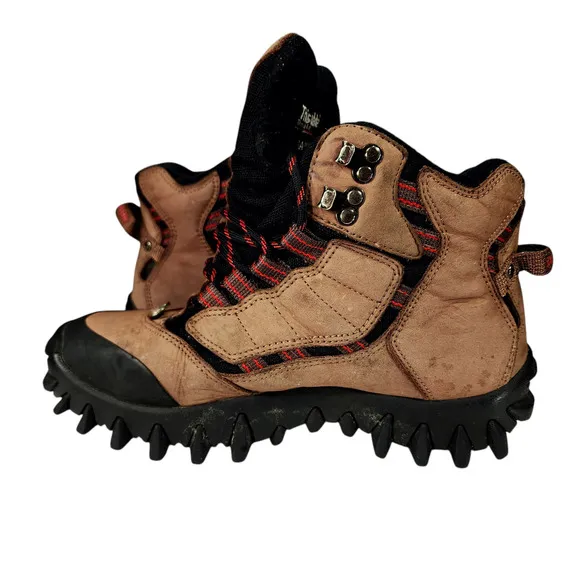Salomon Hiking Boots sz 7.5 Women 6 Men Y2K Contragrip CX Brown Black Outdoors