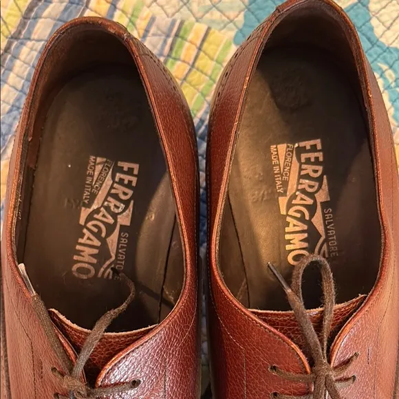 Salvatore Ferragamo Brown Classic Oxford Shoes