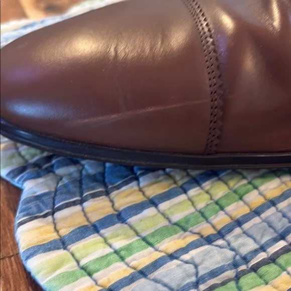 Salvatore Ferragamo Brown Leather Oxford Shoes