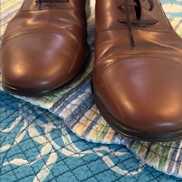 Salvatore Ferragamo Brown Leather Oxford Shoes