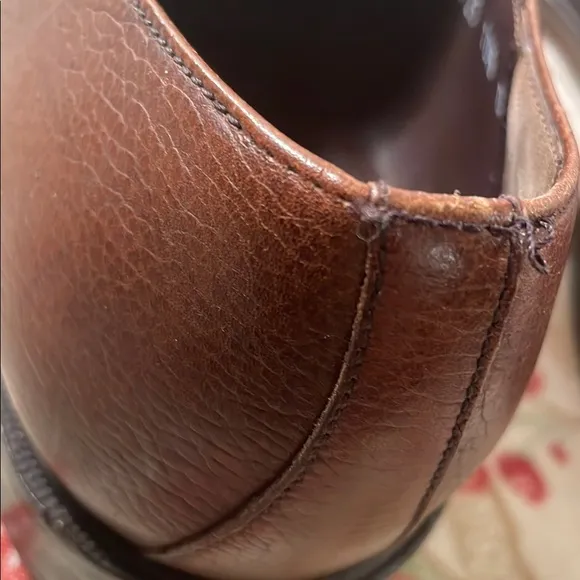 Salvatore Ferragamo Brown Pebble Leather Lace Up Sleek Square Oxfords Shoes