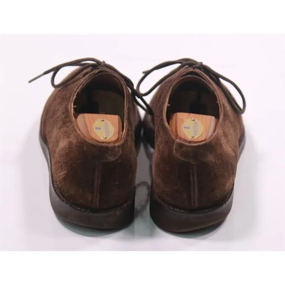 Salvatore Ferragamo Brown Suede Leather Oxford Leather Dress Shoes 8.5 D