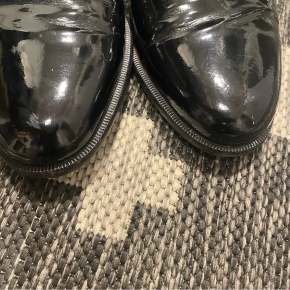 Salvatore Ferragamo Men’s Notte Black Patent Leather Loafer Tuxedo Dress Shoe …