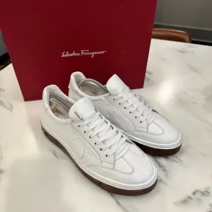 Salvatore Ferragamo Men's White Sneakers