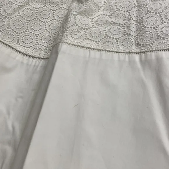 Salvatore Ferragamo NWT - size 42 - white 100% cotton Skirt!
