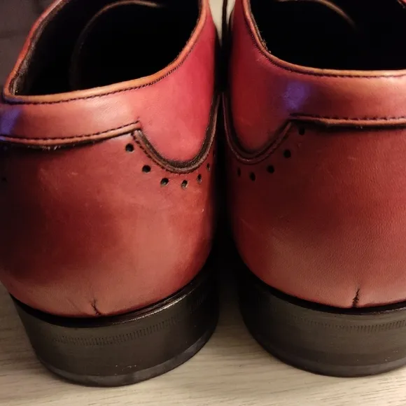 Salvatore Ferragamo Red Oxfords Classic Elegance