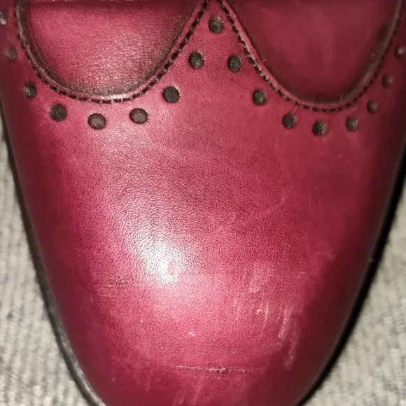 Salvatore Ferragamo Red Oxfords Classic Elegance