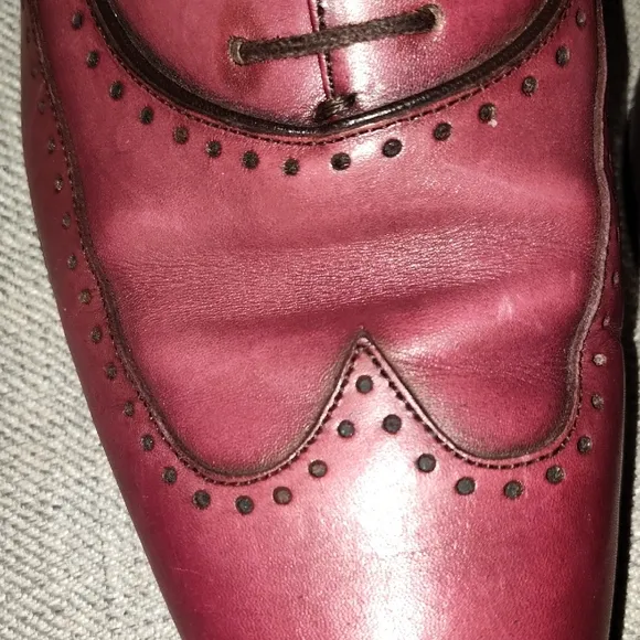 Salvatore Ferragamo Red Oxfords Classic Elegance