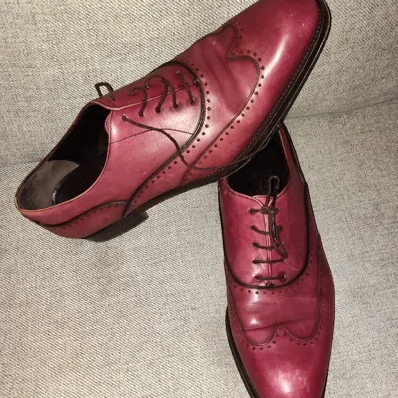 Salvatore Ferragamo Red Oxfords Classic Elegance