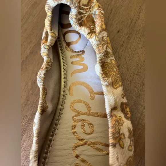 Sam Edelman Felicia Yellow Floral Ballet Flats NWT Sz 8