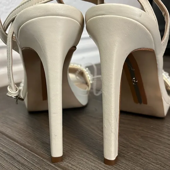 Sam Edelman Jade Pearla Embellished Women's High Heel Sandals Size 9.5