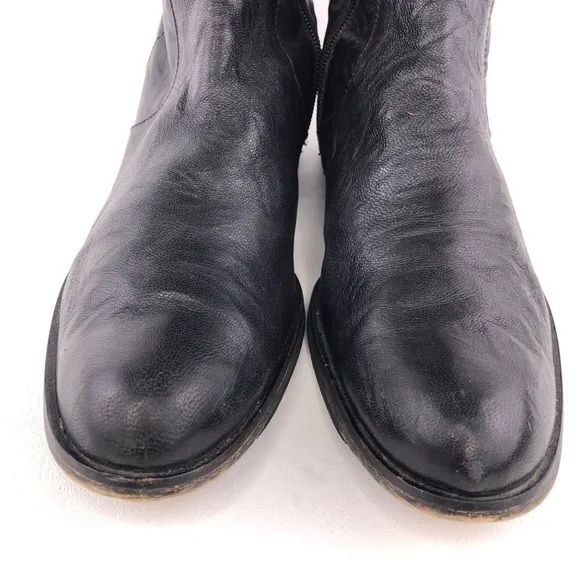 Sam Edelman Kara Black Leather Over the Knee Tall Winter Riding Boots 10M