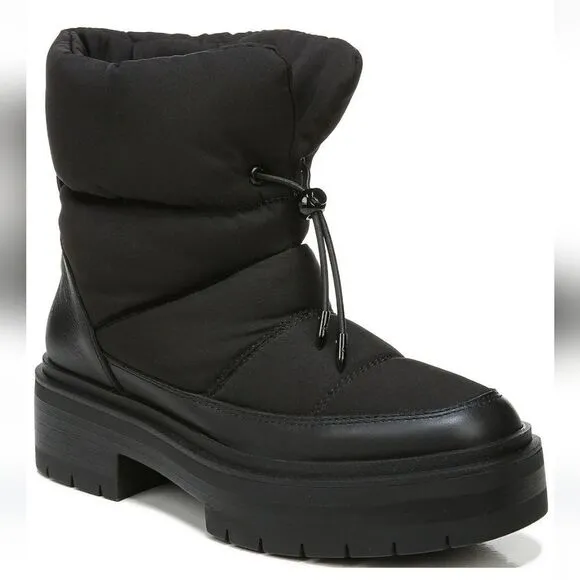 SAM EDELMAN Lakyn Womens Cushioned Footbed puffy black winter boots 5