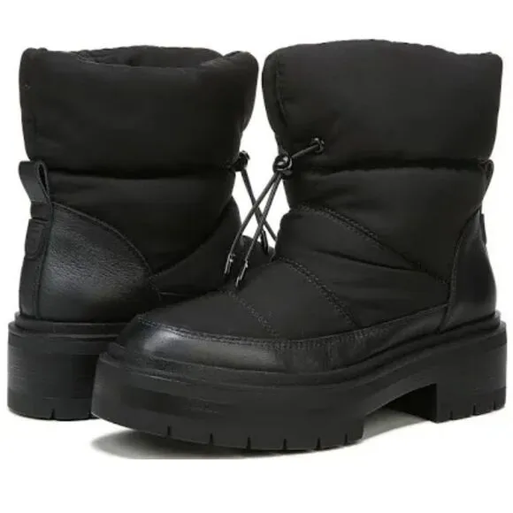 SAM EDELMAN Lakyn Womens Cushioned Footbed puffy black winter boots 5