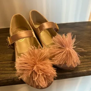 Sam Edelman Pink Dress Shoes with Pom-Poms