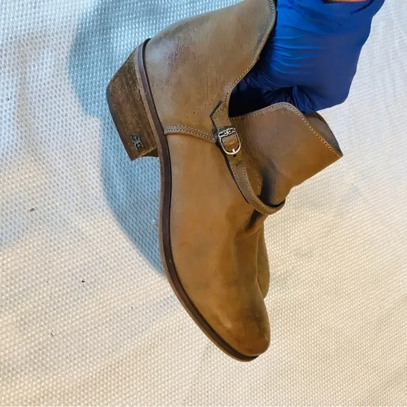 Sam Edelman Tan Leather Ankle Boots