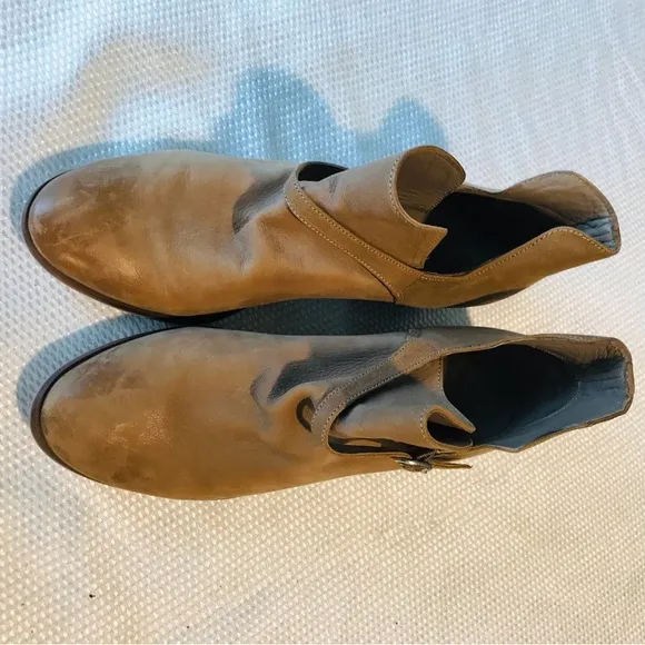 Sam Edelman Tan Leather Ankle Boots