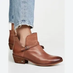 Sam Edelman Tan Leather Ankle Boots