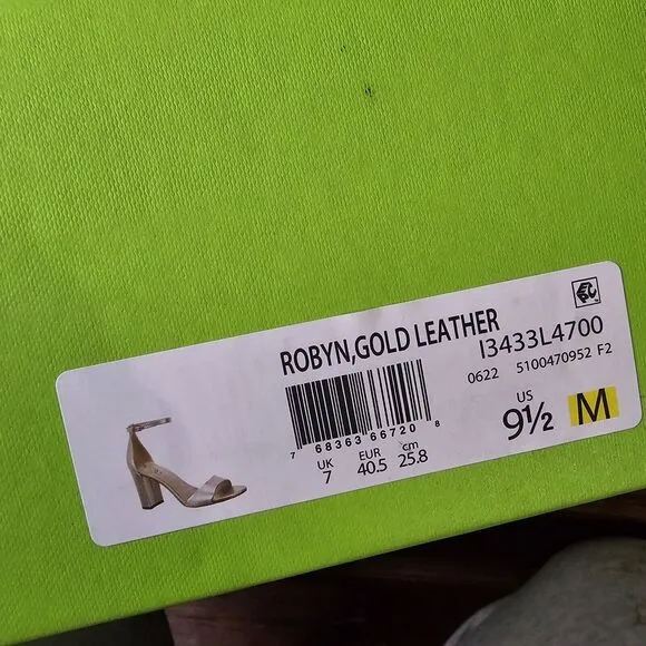 Sam Edelman Womens Robyn Gold Leather Pumps Shoes  9.5M 0622